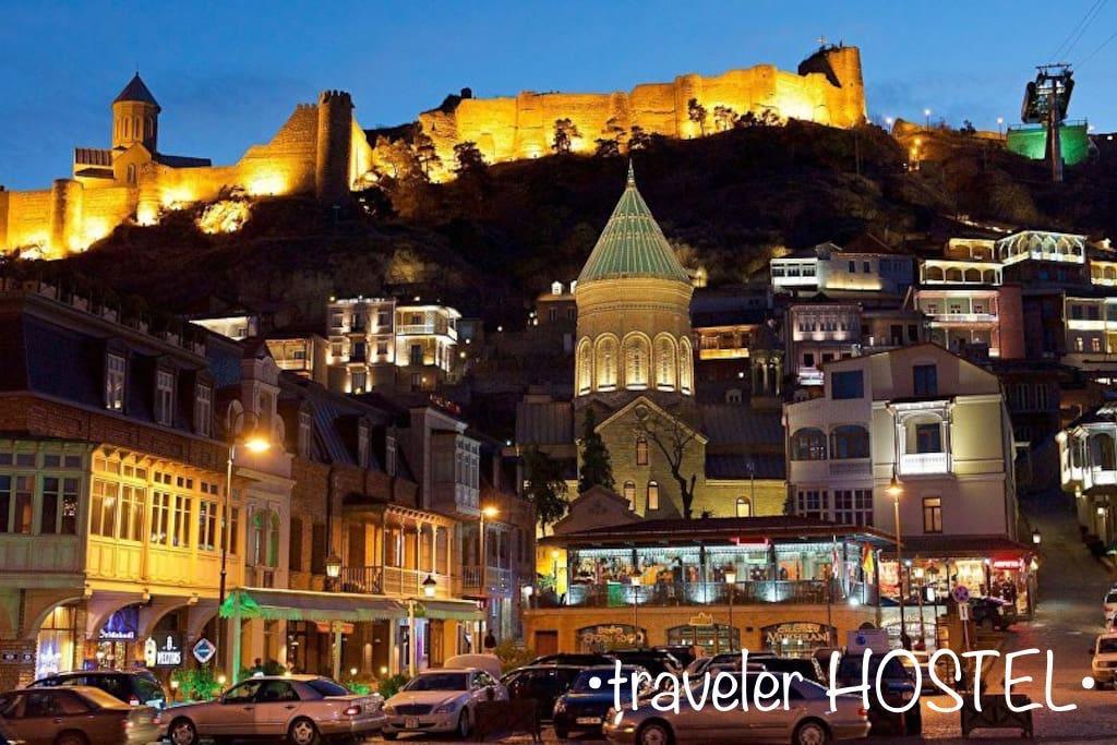 Traveler Hostel Tbilisi ภายนอก รูปภาพ